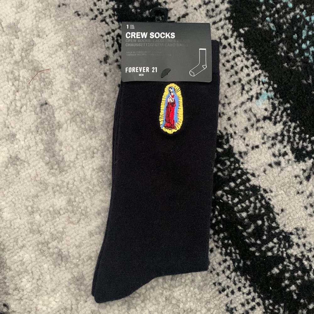 Virgin Mary Crew socks